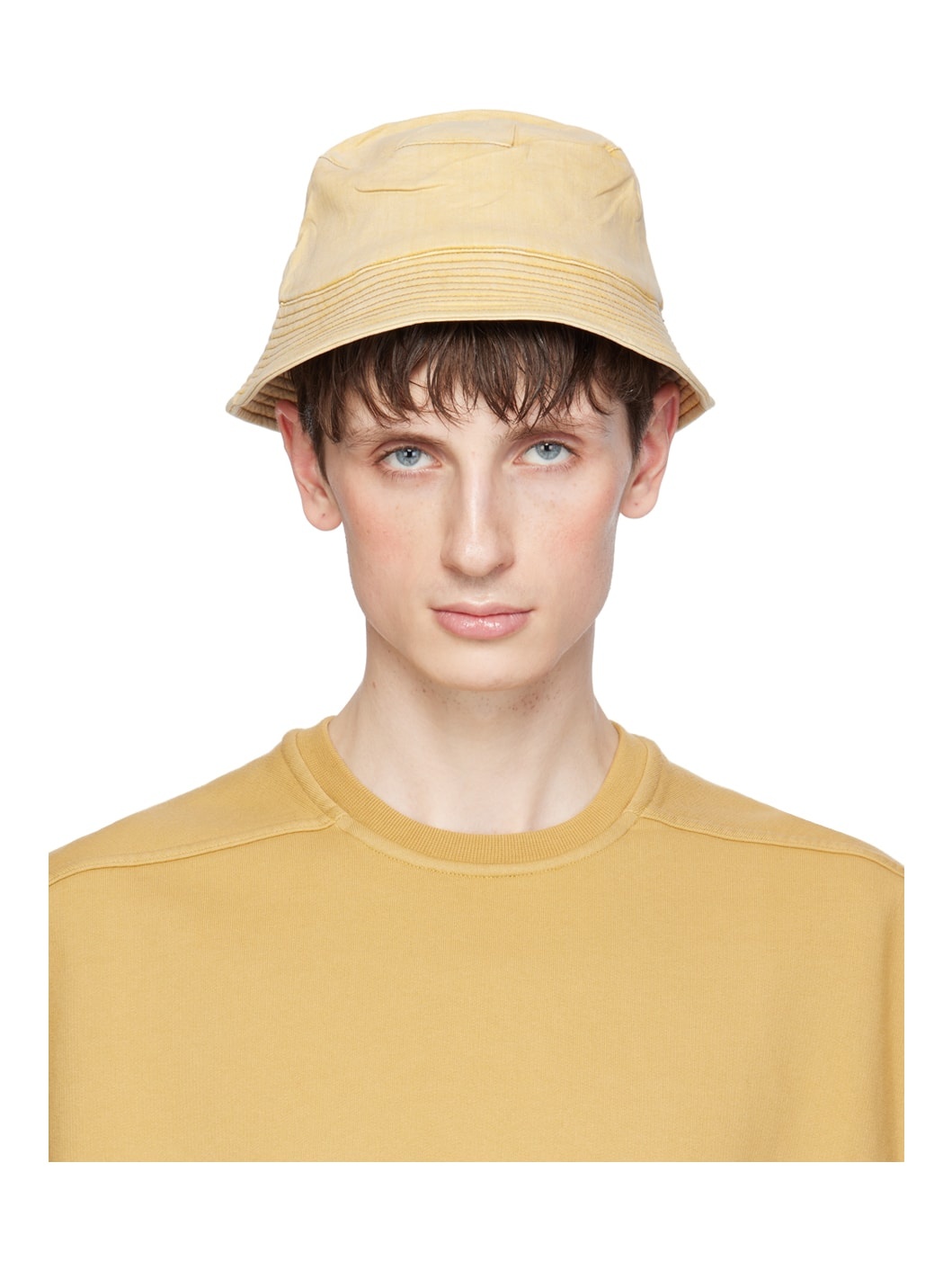 Yellow Gilligan Narrow Brim Bucket Hat - 1