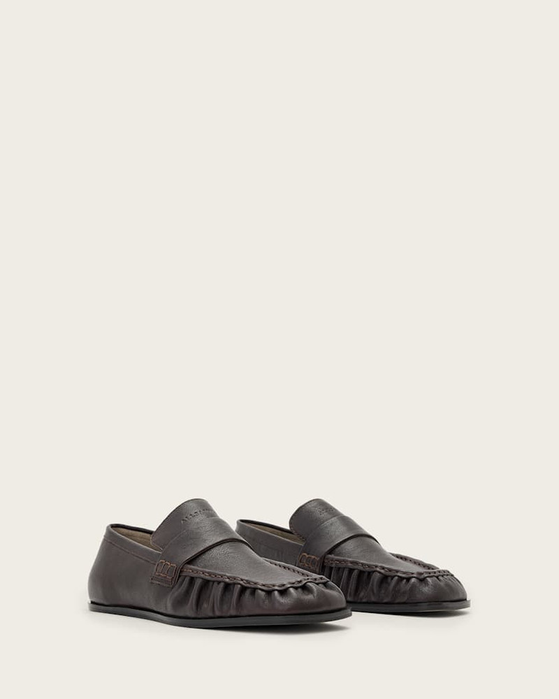 JULIE STUDDED LEATHER LOAFERS 3