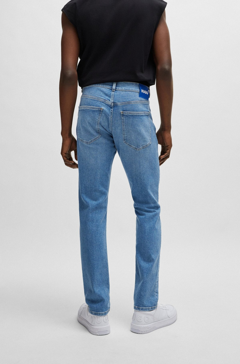 EXTRA-SLIM-FIT JEANS IN BLUE STRETCH DENIM 4