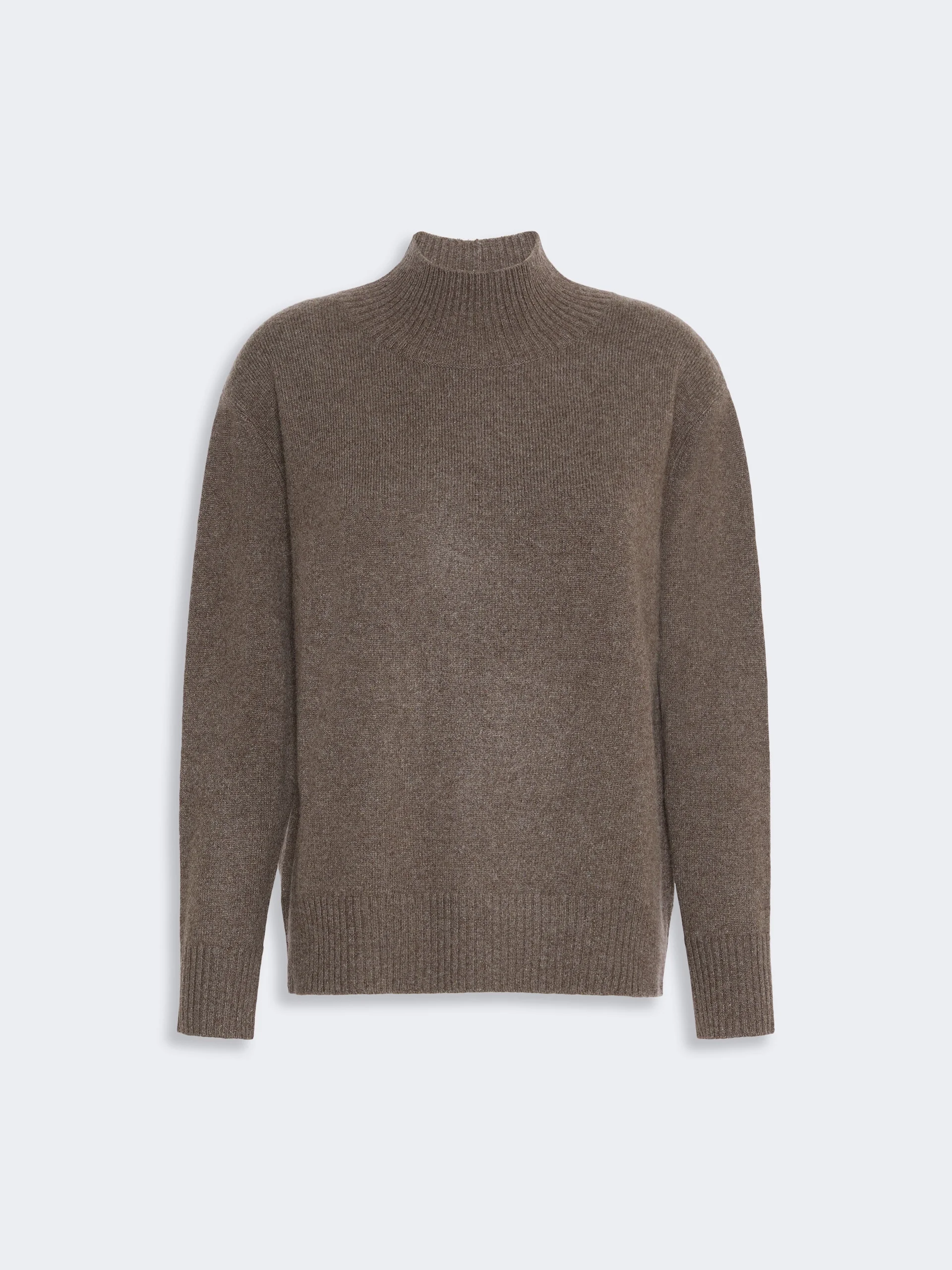 ELEGIA Cashmere turtleneck sweater - MARRON GLACE' - 1