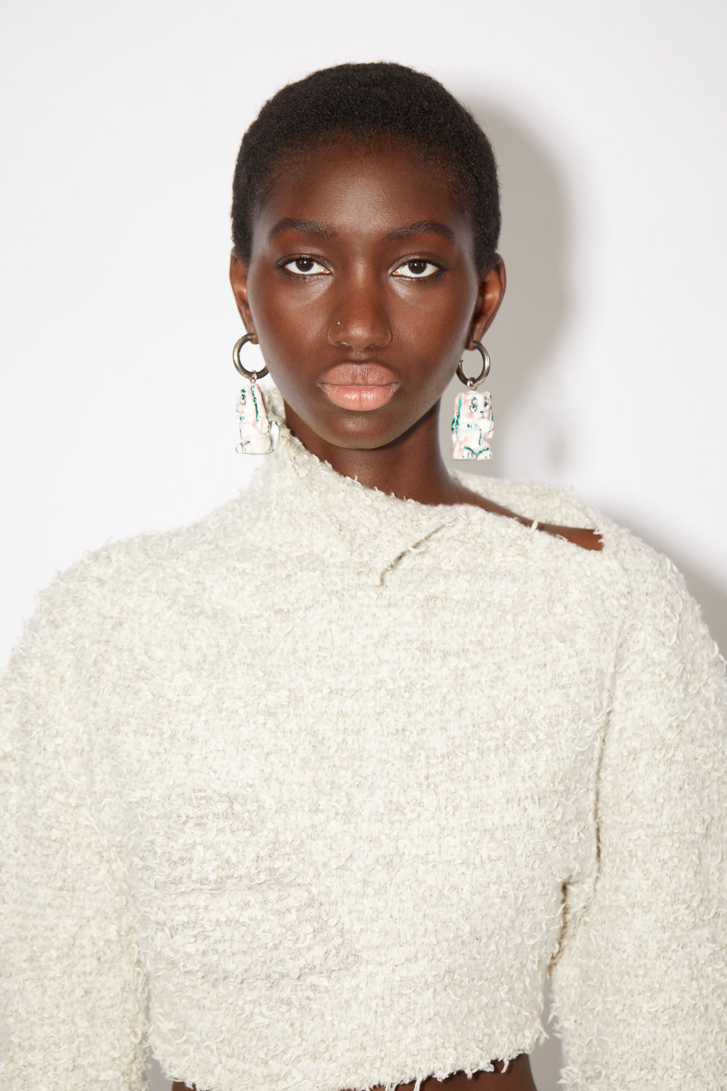 Cropped sweater - Pale grey - 6