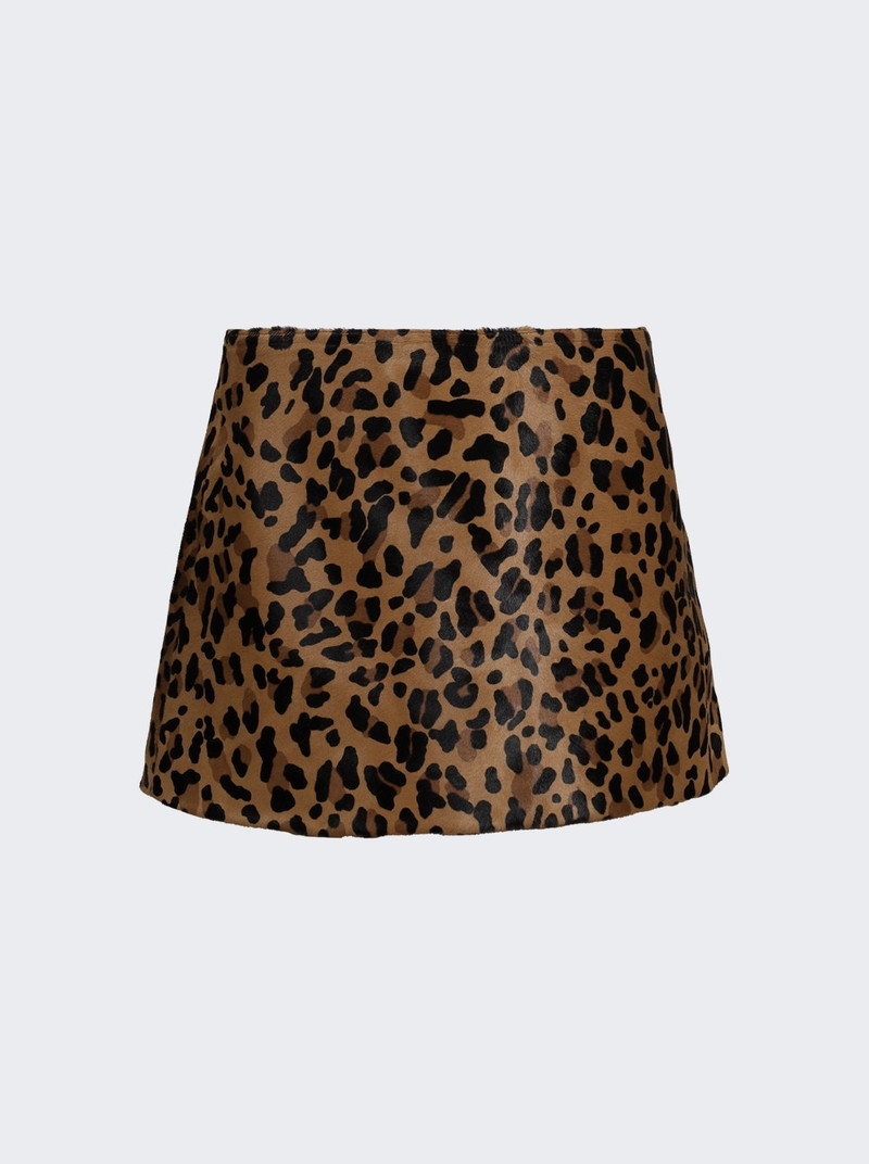 leopard-print 미니 스커트 - 1
