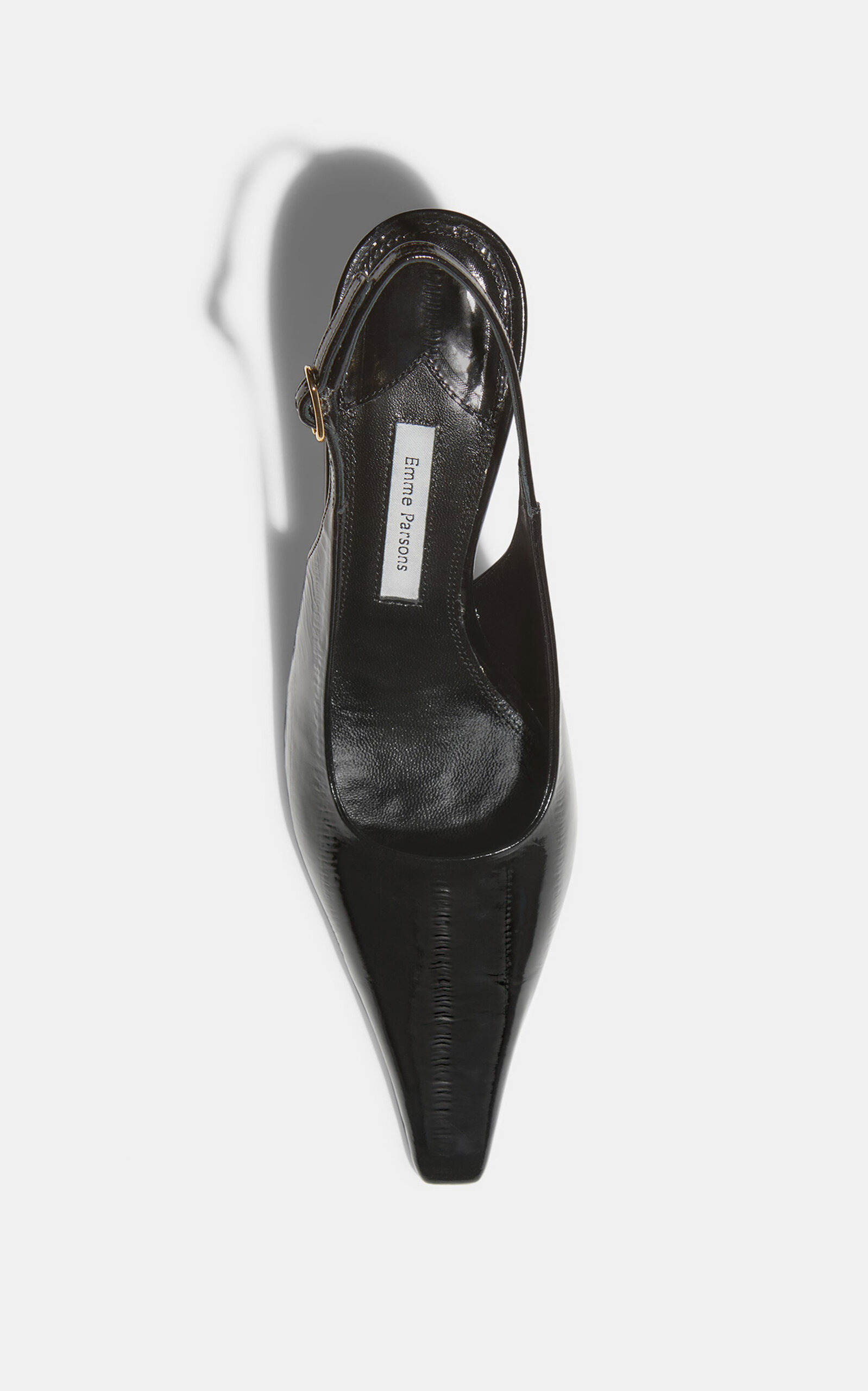 Elana Eelskin-Effect Leather Slingback Pumps black - 2