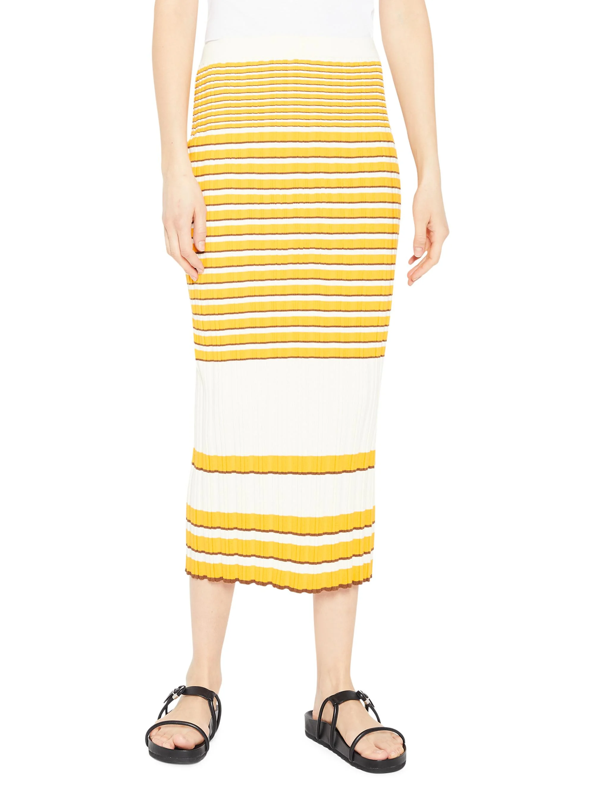Women's Rib-Knit Pencil Skirt - Soap Amber Cedar - 1