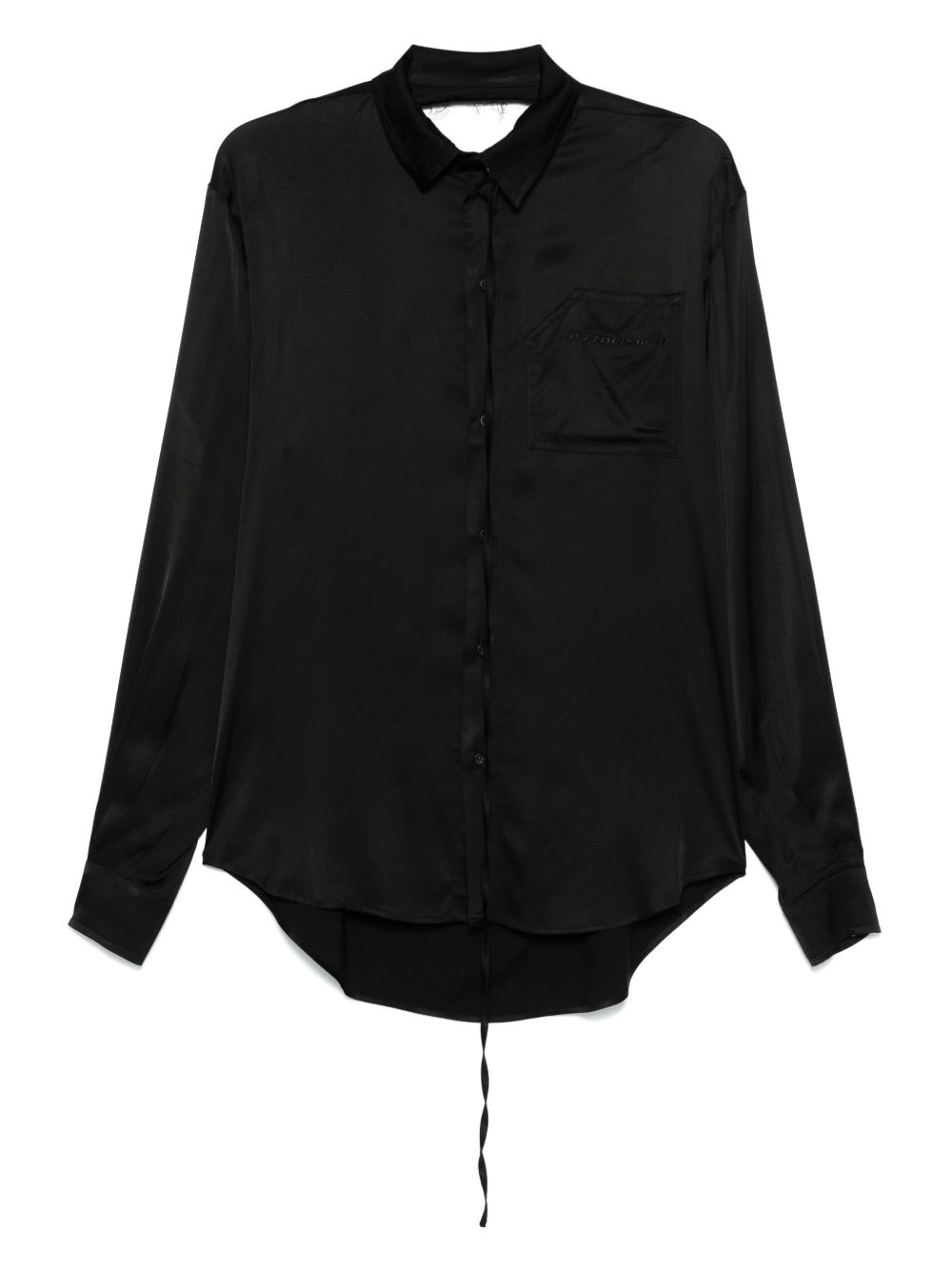 satin cut-out shirt - 1