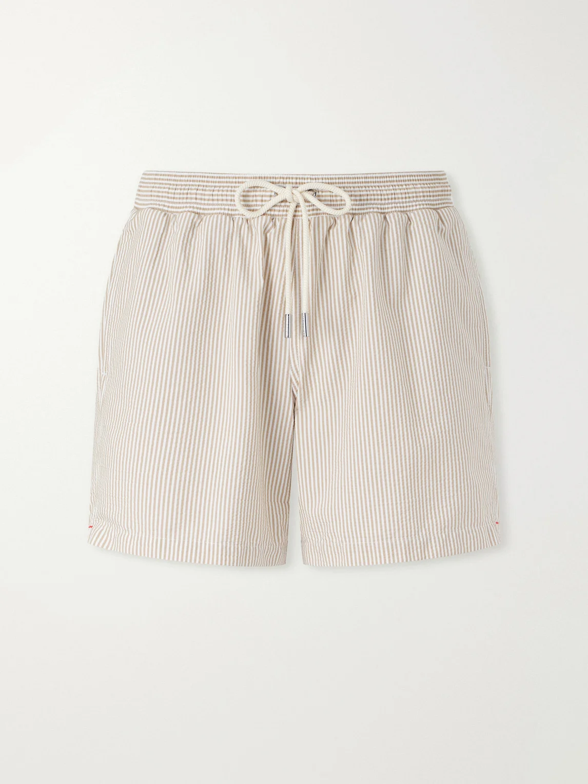 Boxer III Straight-Leg Mid-Length Seersucker Swim Shorts - 1