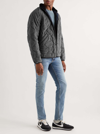 rag & bone Reversible Faux Fur-Trimmed Padded Felt and Nylon Jacket outlook