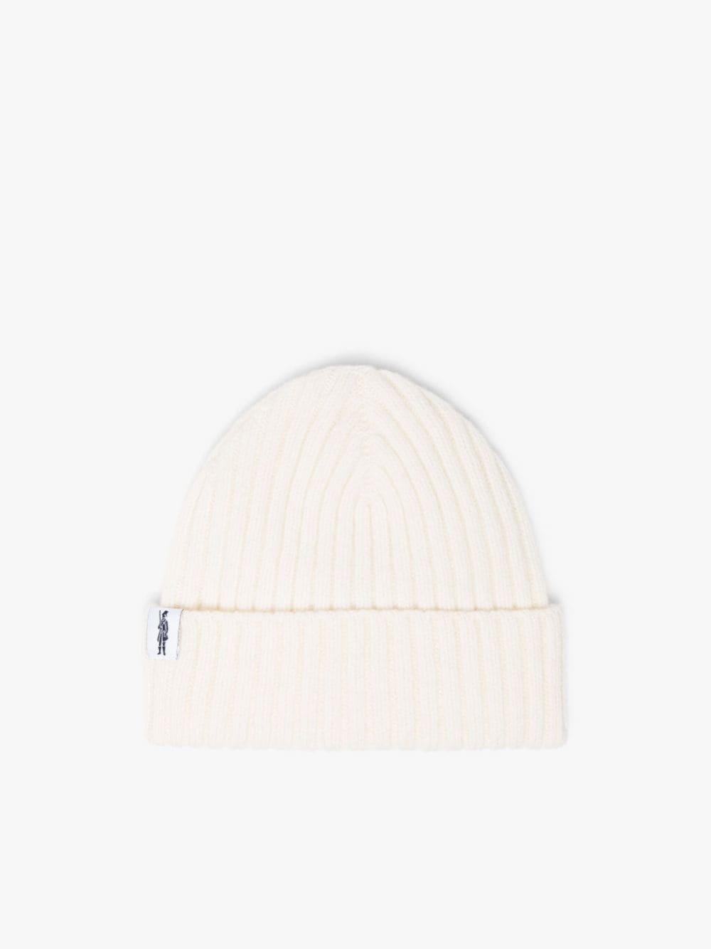 BILLIE WHITE WOOL BENIE HAT - 1