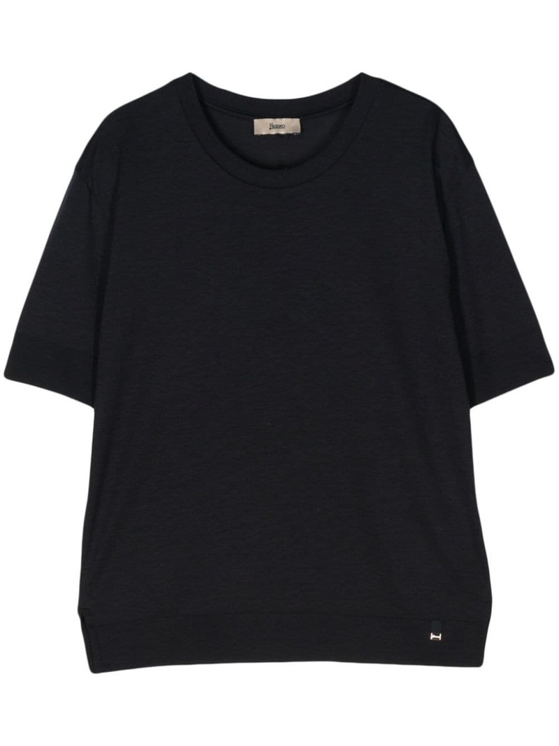 fine-knit short-sleeved jumper 1