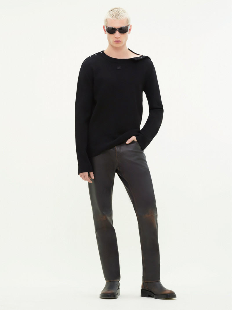 courrèges MULTI STYLING RIB KNIT SWEATER outlook