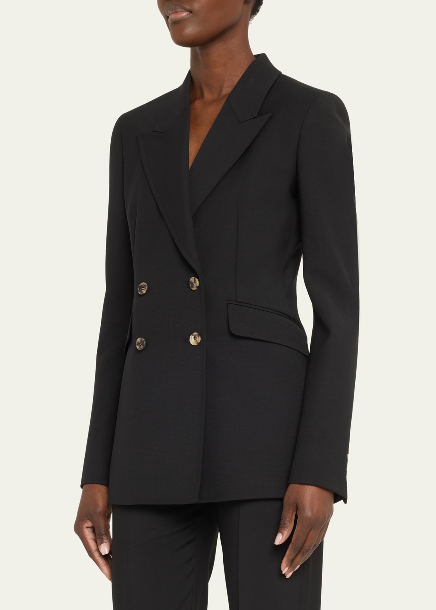 Angela Wool Blazer Jacket - 4