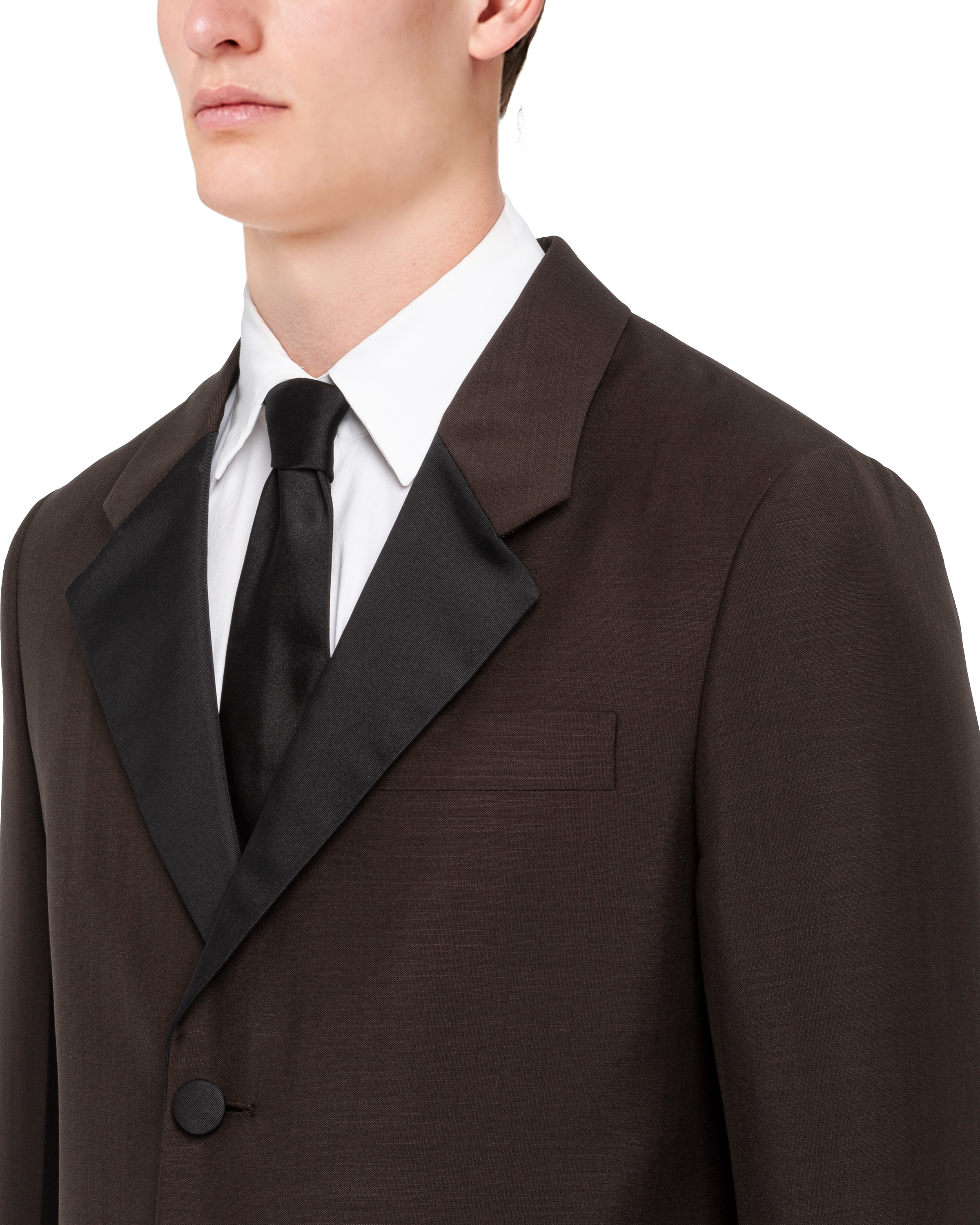 Single-breasted wool and mohair suit - 5