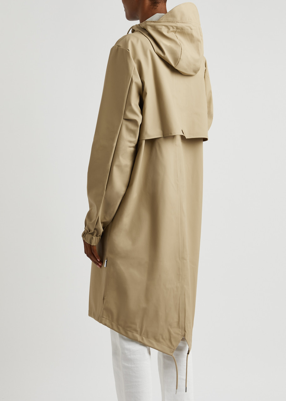 Fishtail hooded rubberised parka - 3