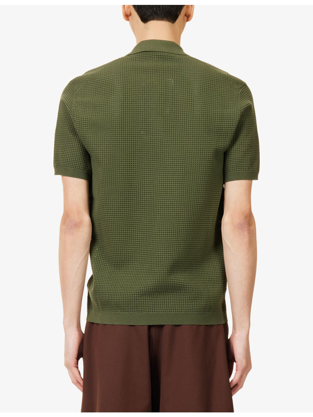 Roddy Semi-Sheer Knitted Polo Shirt - 4