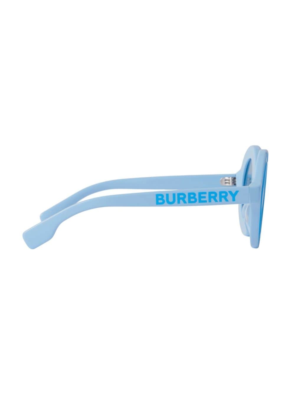 logo-print round-frame sunglasses - 2