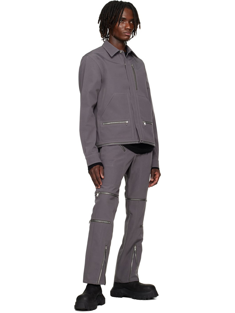 Rick Owens Gray Hollywood Headon Overshirt outlook