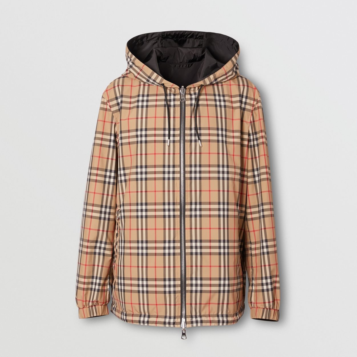 Reversible Vintage Check Hooded Jacket - 1