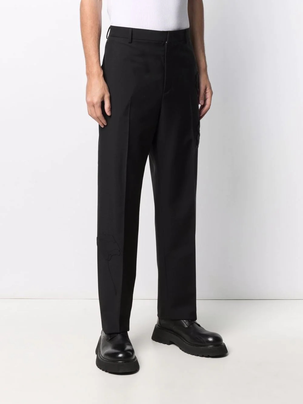 slim-fit tailored trousers - 5