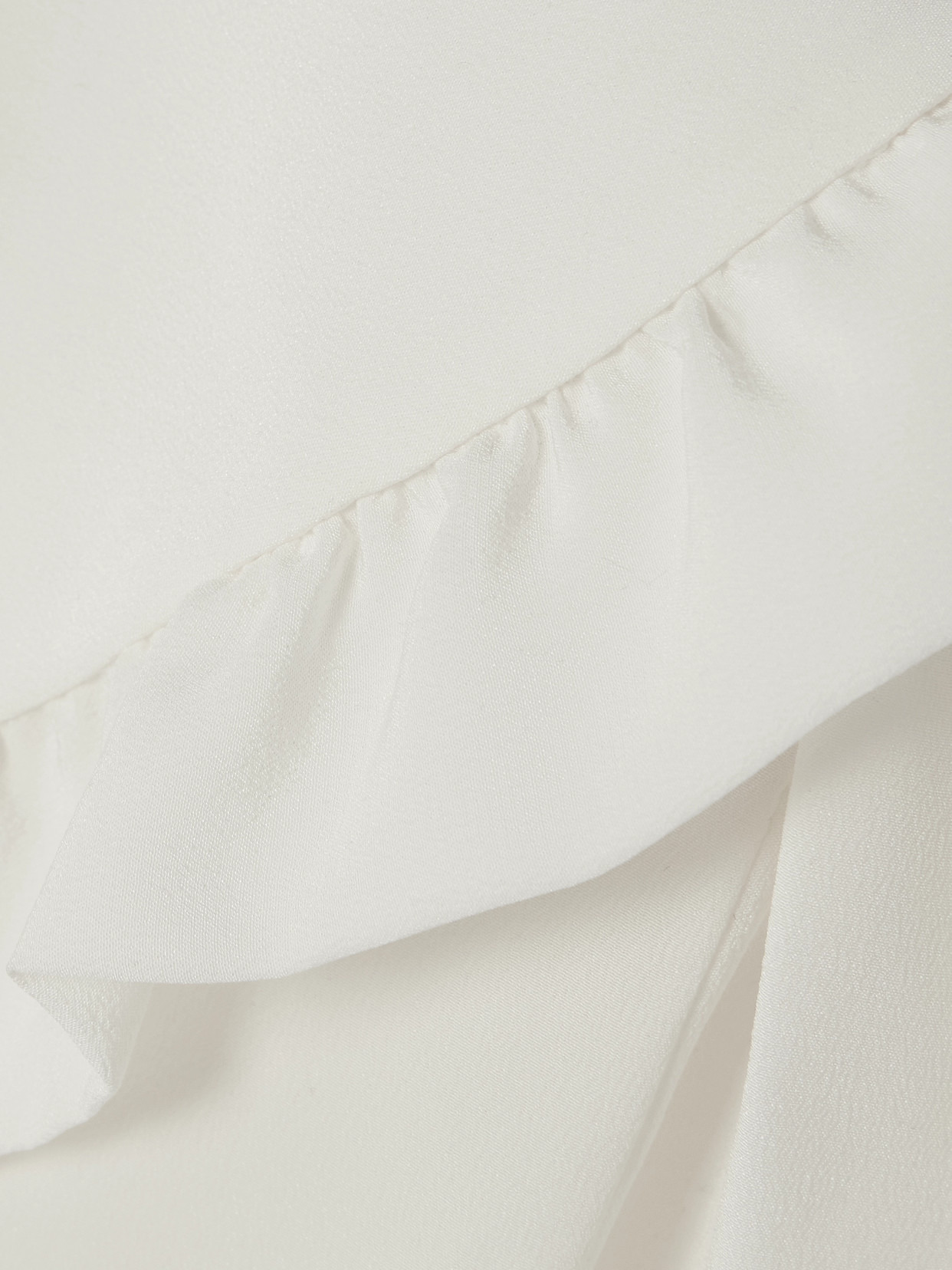 Ruffled Silk Crepe De Chine Blouse - 4