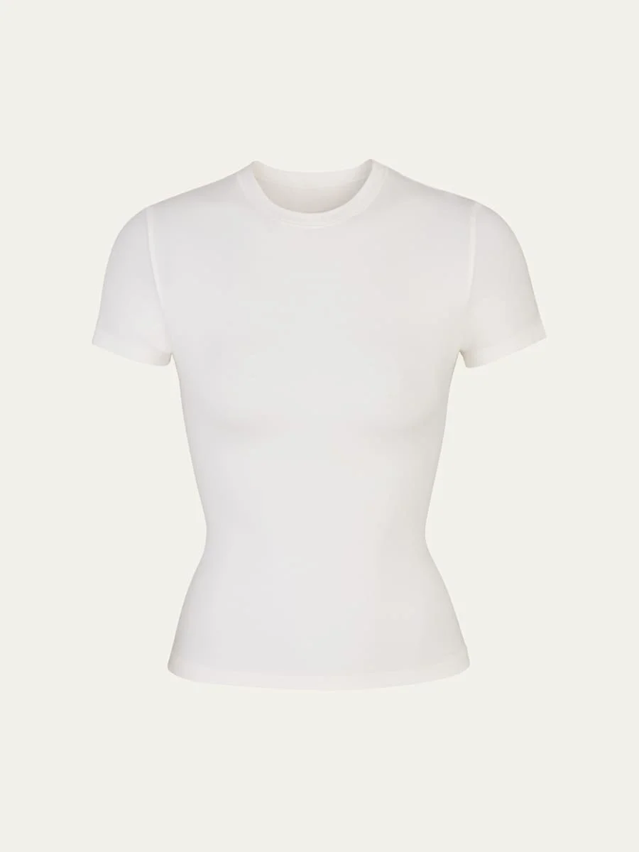 Cotton Jersey Crewneck T-Shirt - 1