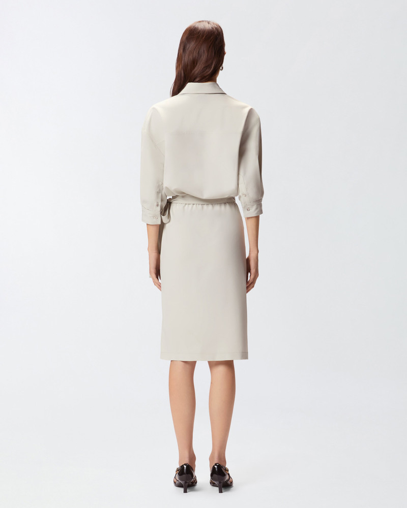 MIDI DRESS WITH A SHIRT-STYLE BODICE 5