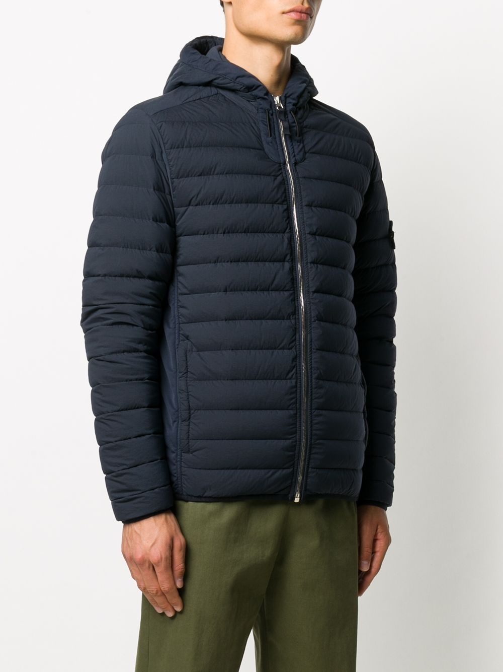 logo patch down  jacket - 3