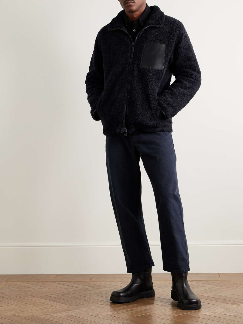 Yves Salomon Reversible Leather-Trimmed Shearling and Shell Jacket outlook