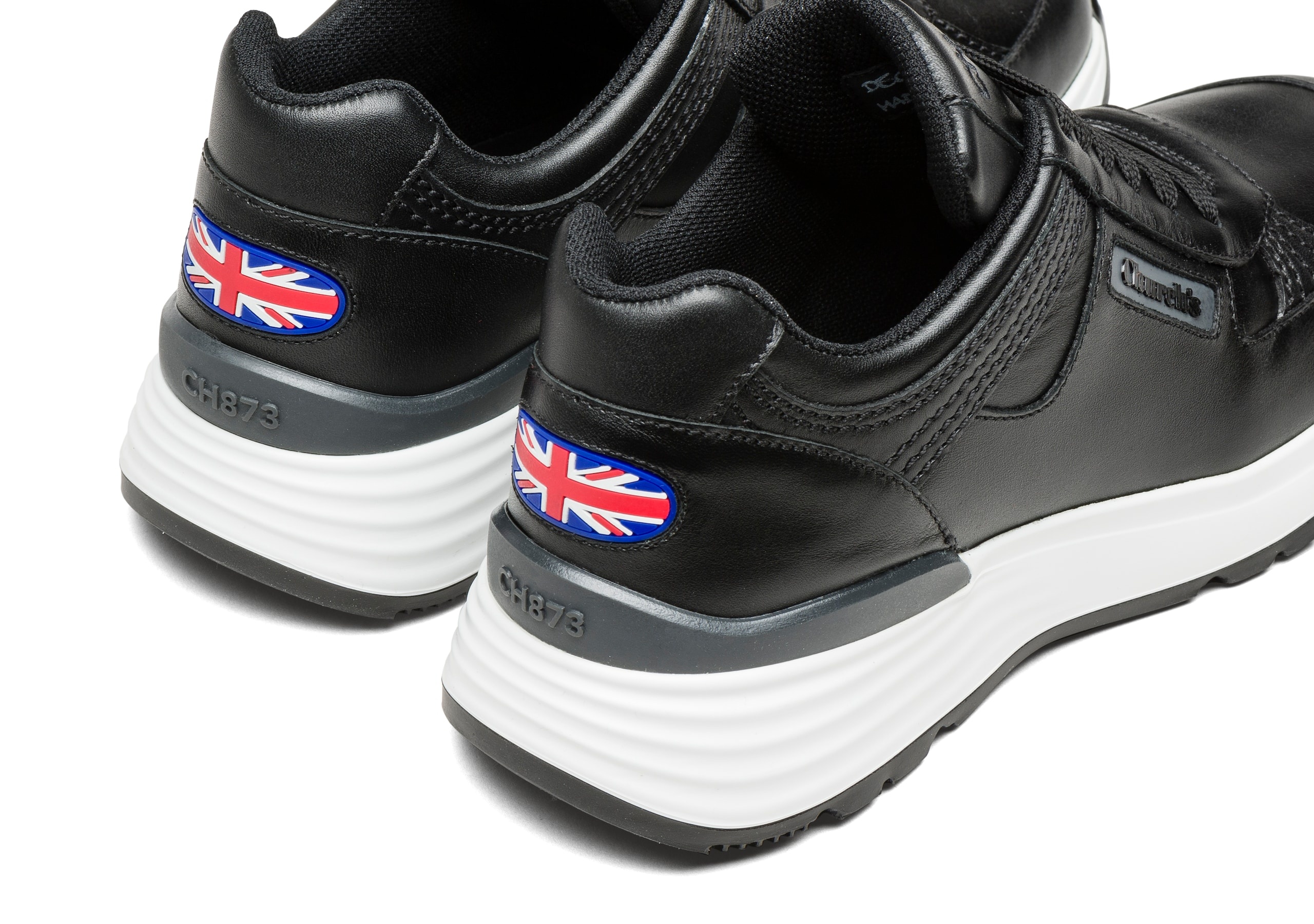 Ch873
Plume Calf Leather Retro Sneaker Black - 4