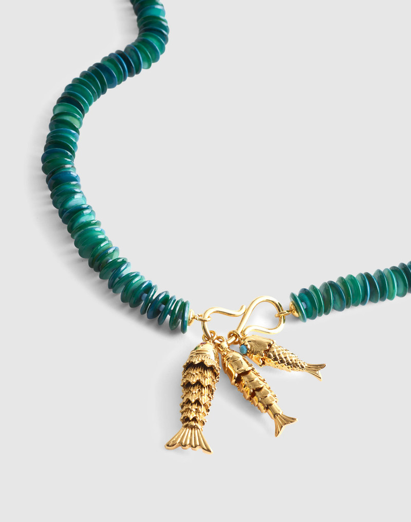 Madewell x Shopbop Beaded Fish Statement Necklace 1