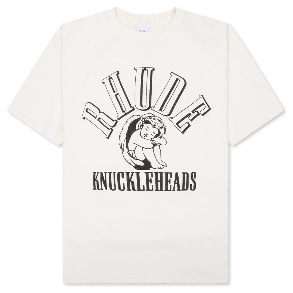 KNUCKLEHEADS TEE - VINTAGE WHITE/BLACK - 1