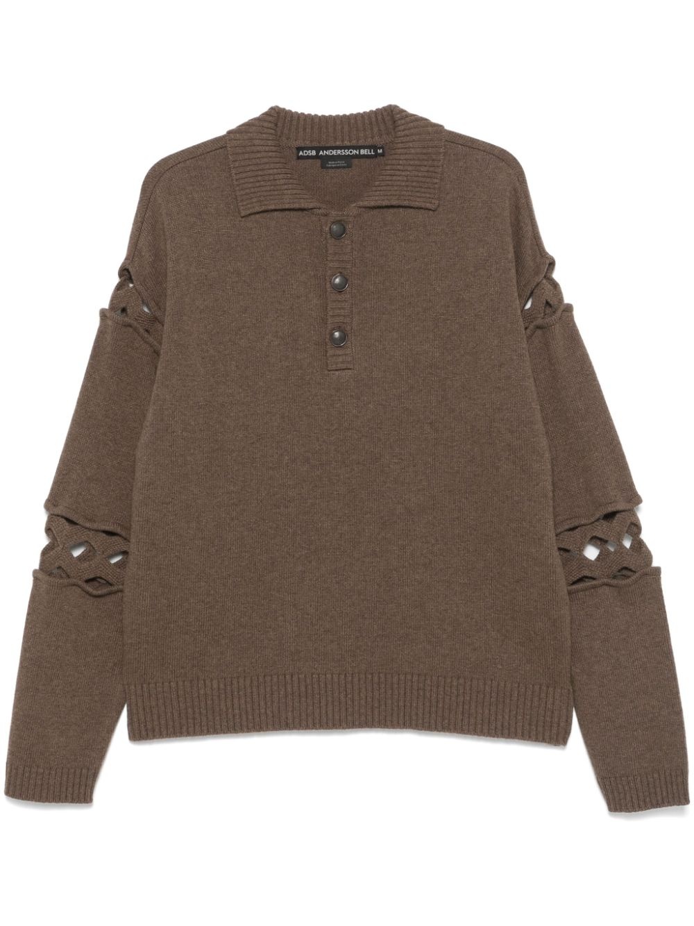 cut-out polo shirt - 1