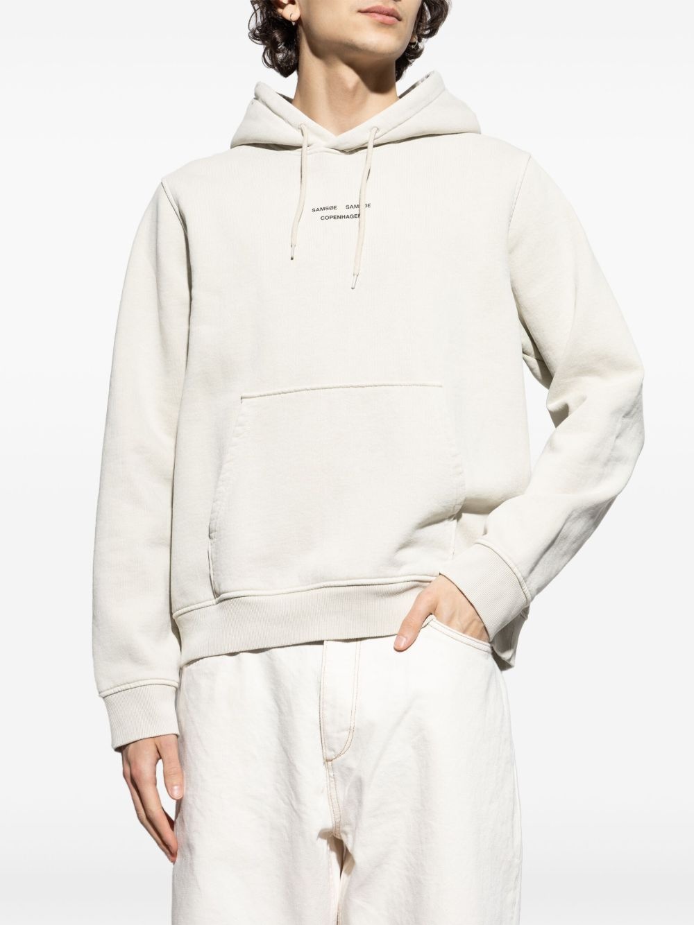 logo-print hoodie - 3