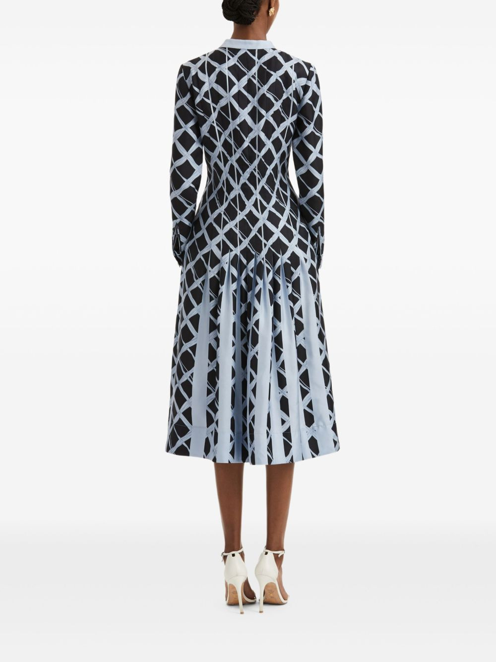 pleated midi dress - 4