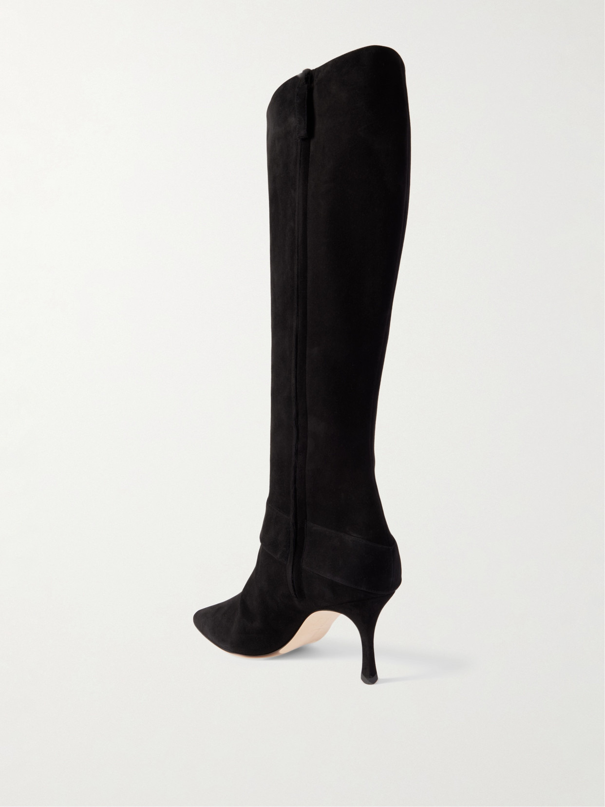 Bayhi 70 Buckle-embellished Suede Knee Boots - 3