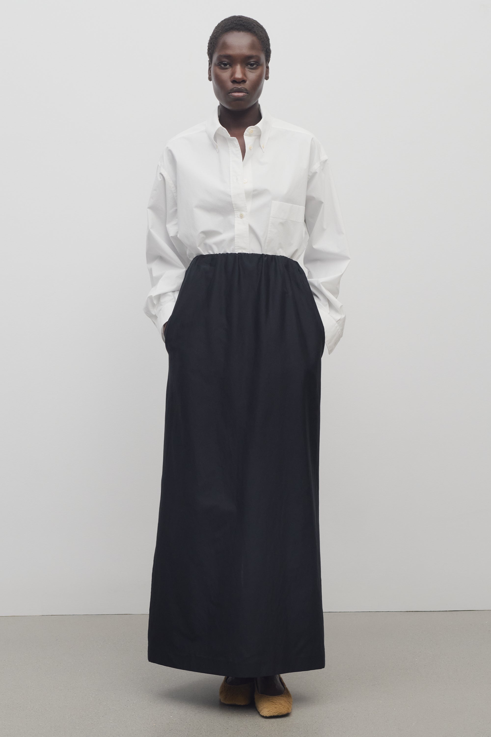 Saul Skirt in Cotton and Silk - 3