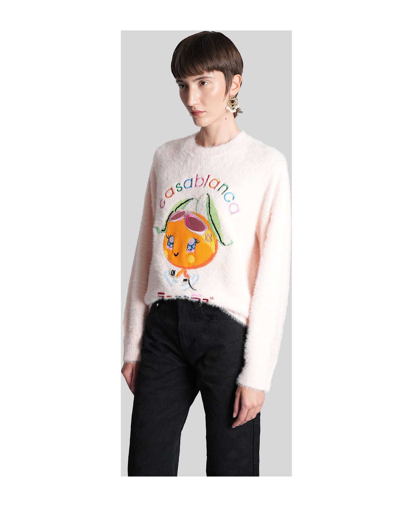 Knitwear In Rose-pink Polyester - 4