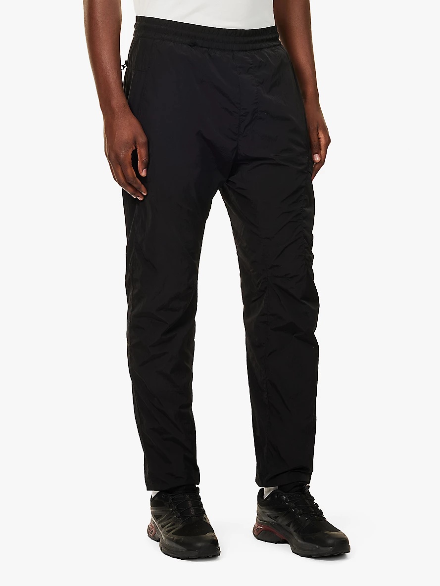 Brand-lens regular-fit shell trousers - 3