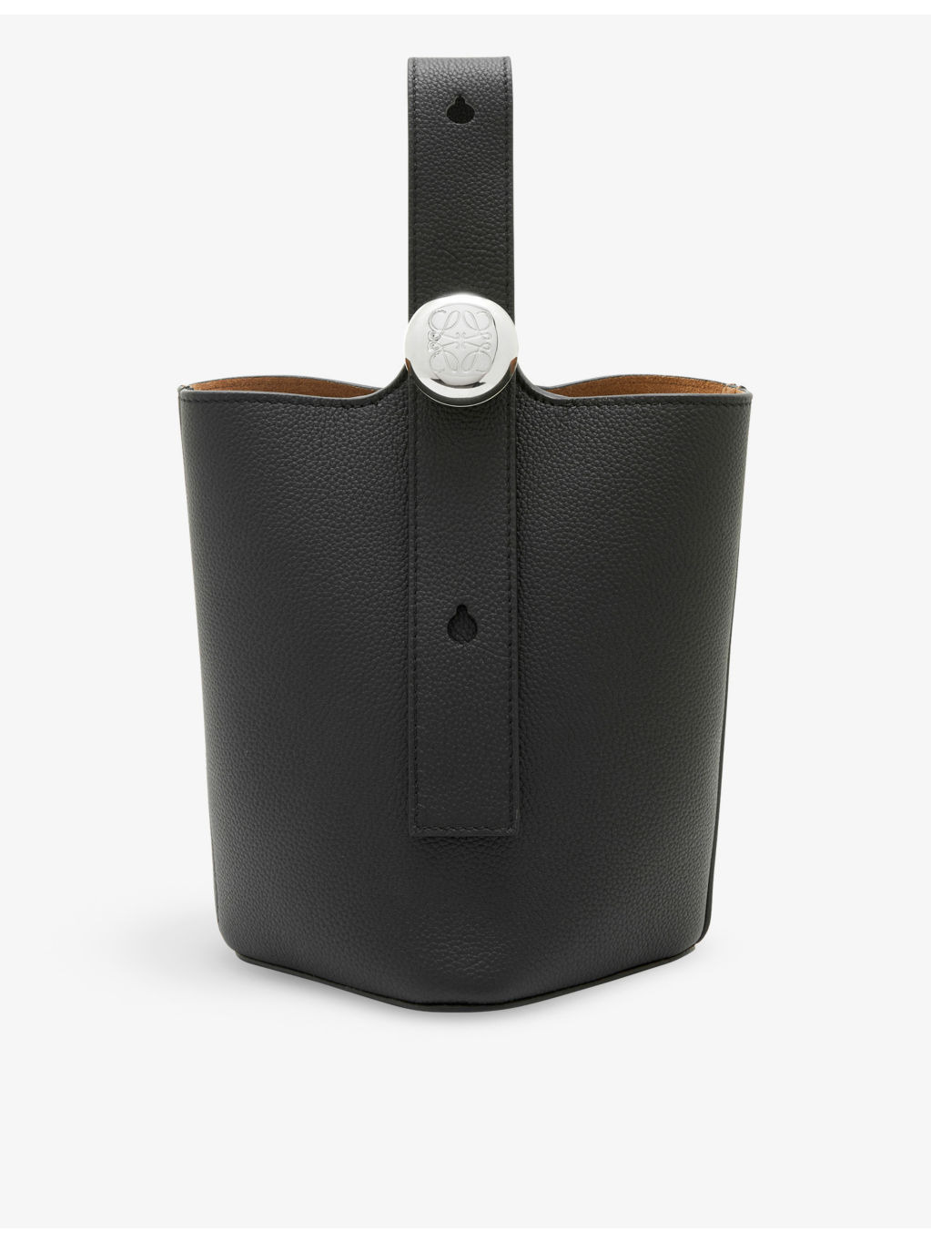 Pebble mini leather bucket bag - 1
