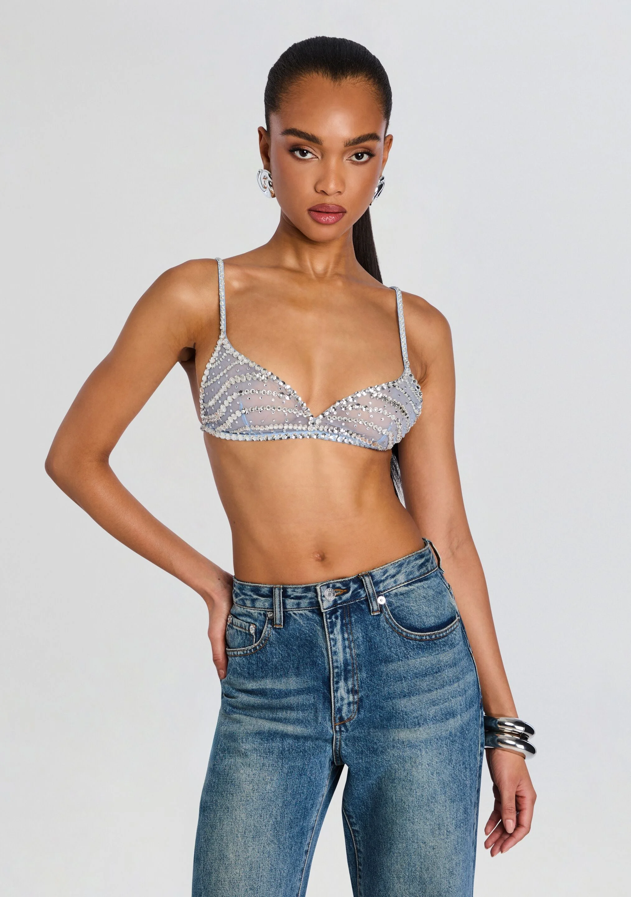 TANSY EMBELLISHED BRA - 1