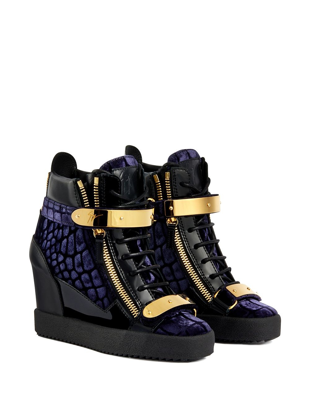 Coby high-top wedge sneakers - 2