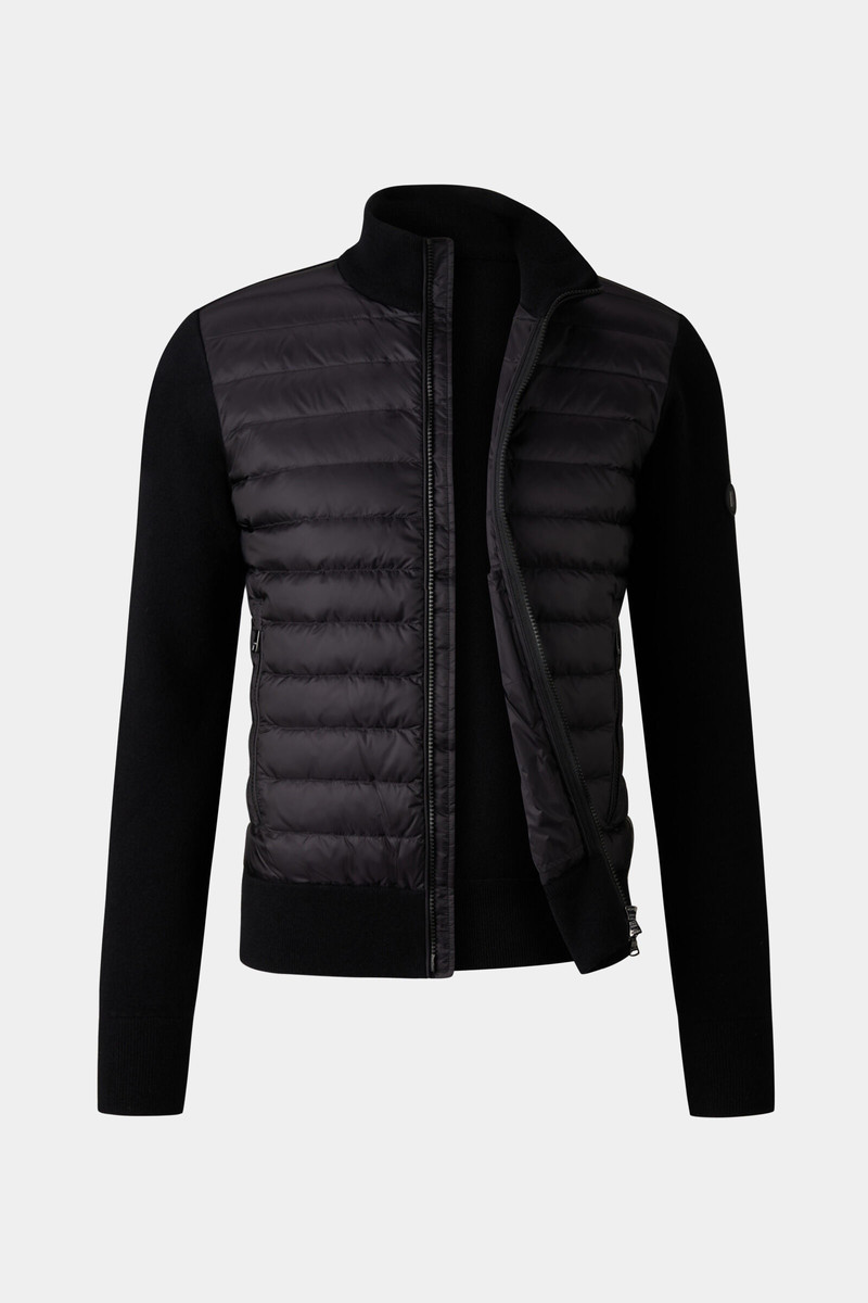 Zisco Hybrid knit jacket in Black 2