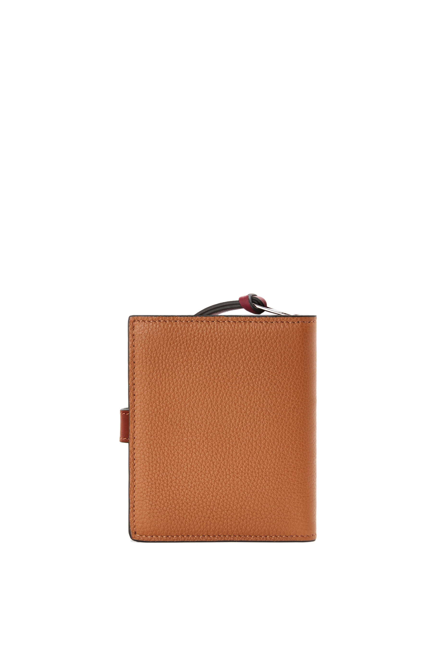 Compact zip wallet in soft grained calfskin - 4