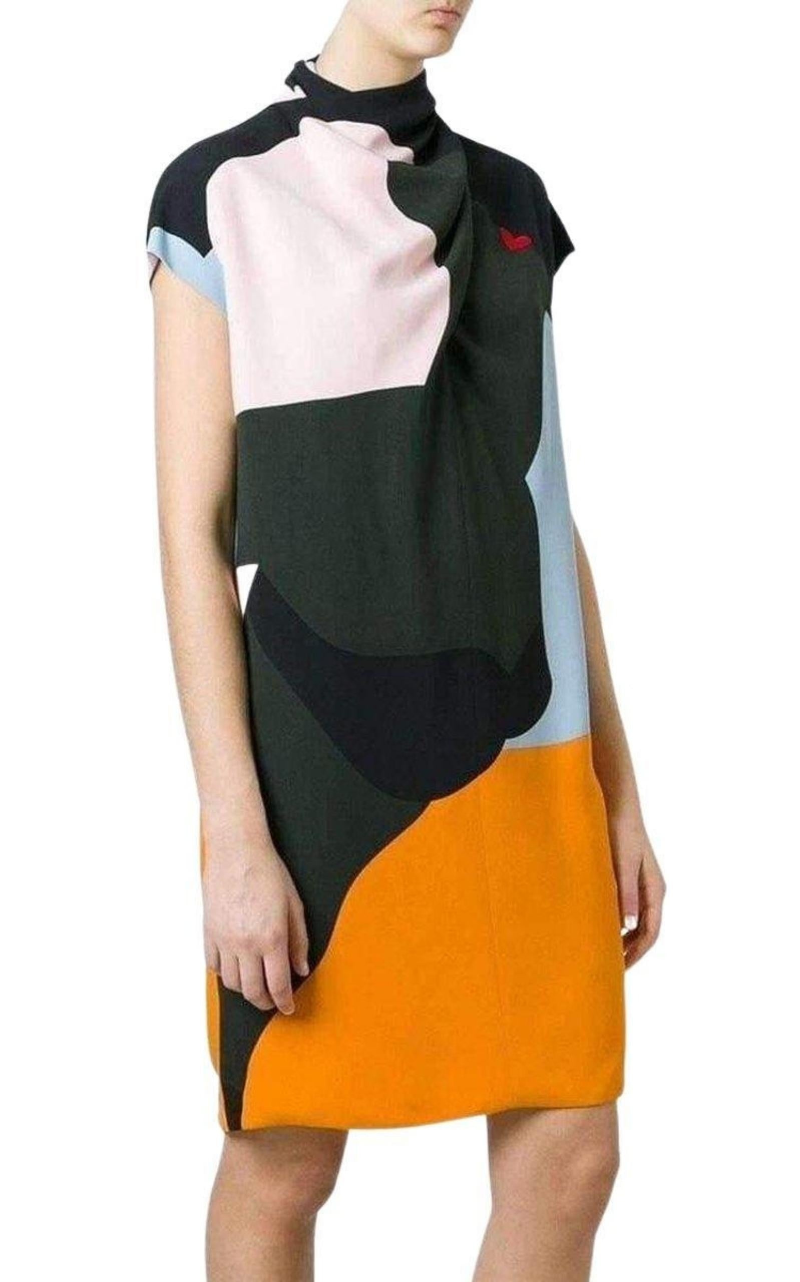 Multicolour silk dress - 3