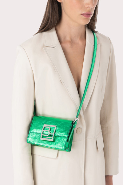 BY FAR Fran Clover Green Metallic Leather outlook