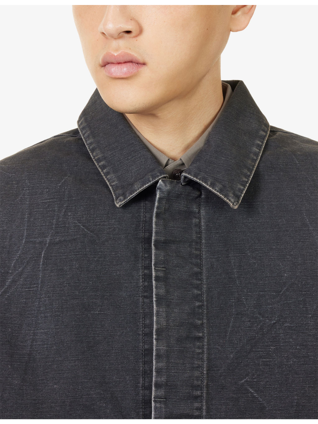 Utility Cropped Denim Jacket - 5