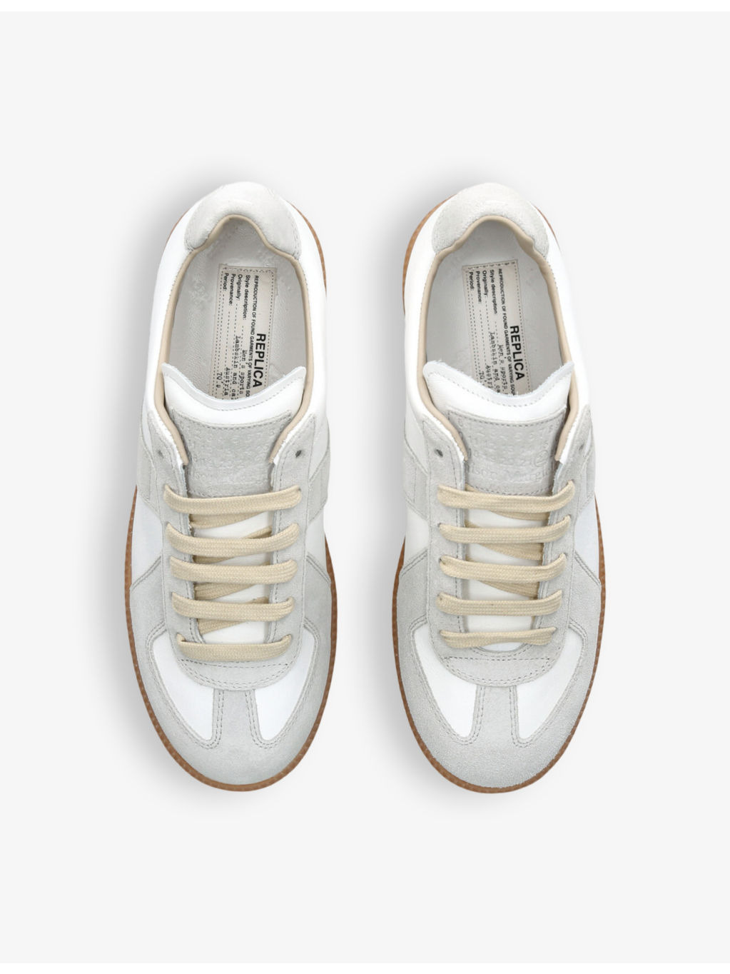 Replica leather low-top trainers - 2