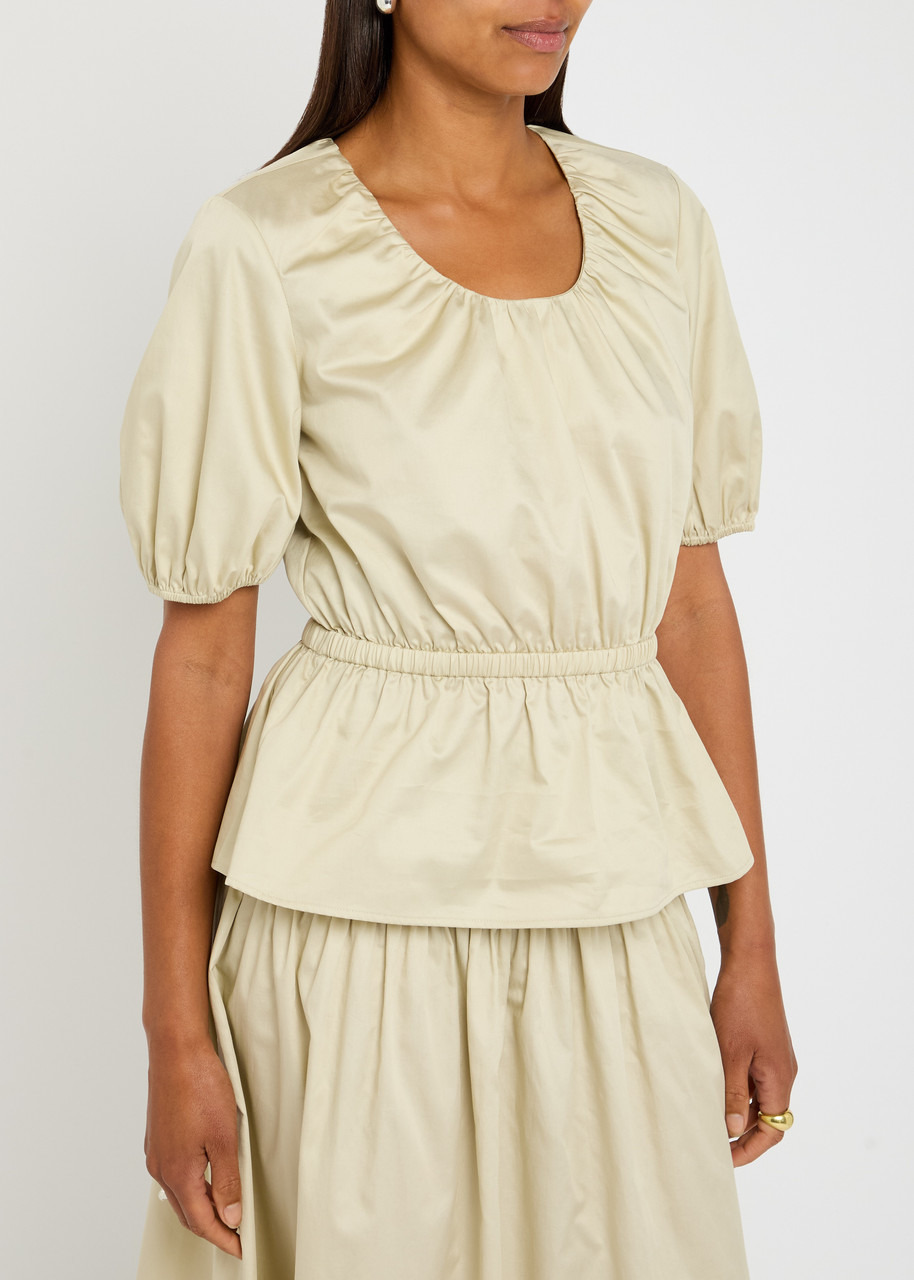 Joseph Merlin Pleated Cotton-sateen Blouse - 2