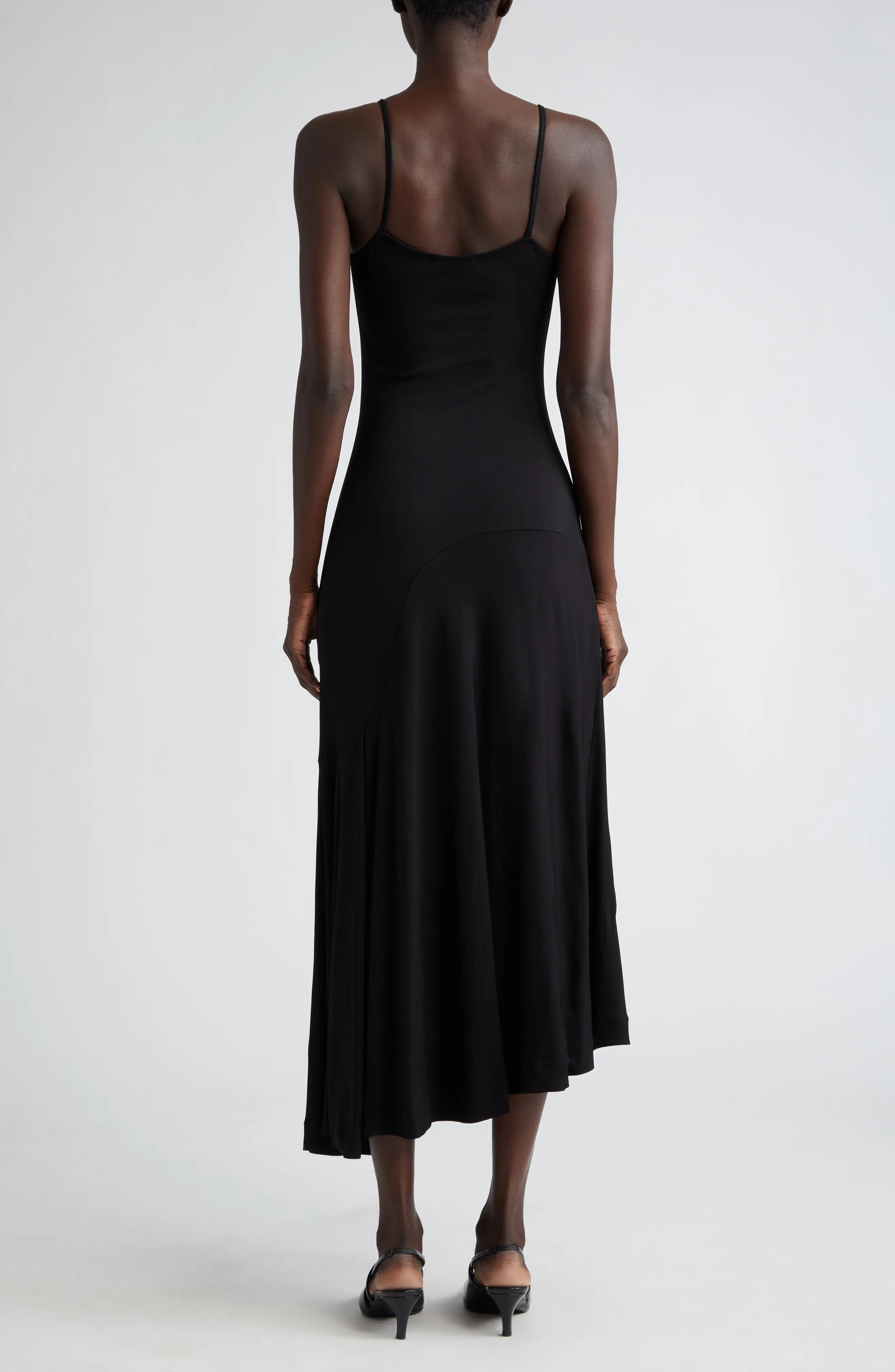 Asymmetric Contour Seam Slipdress - 2