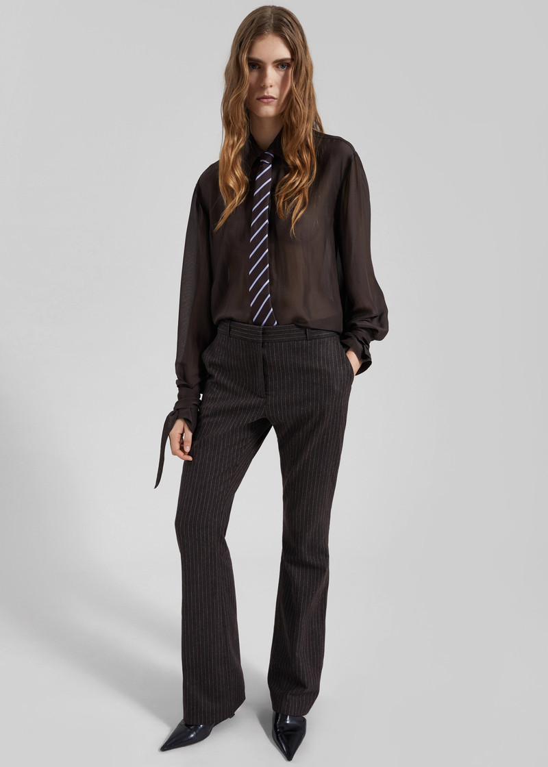 Coperni Boyfriend Pants - Brown 1