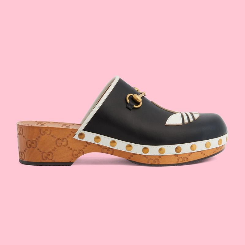 adidas x Gucci men's leather clog 1